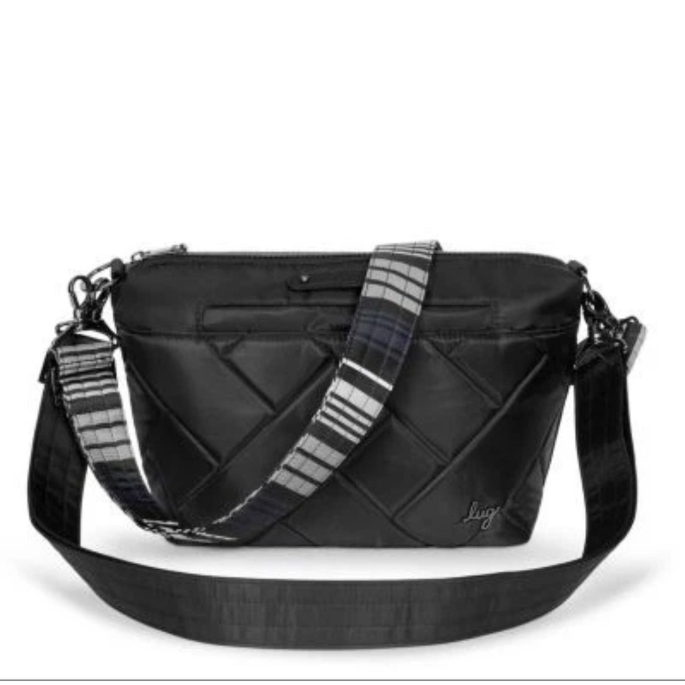 Lug Flare 2 Crossbody Bag Midnight Black Waterproof Unisex for Travel Casual